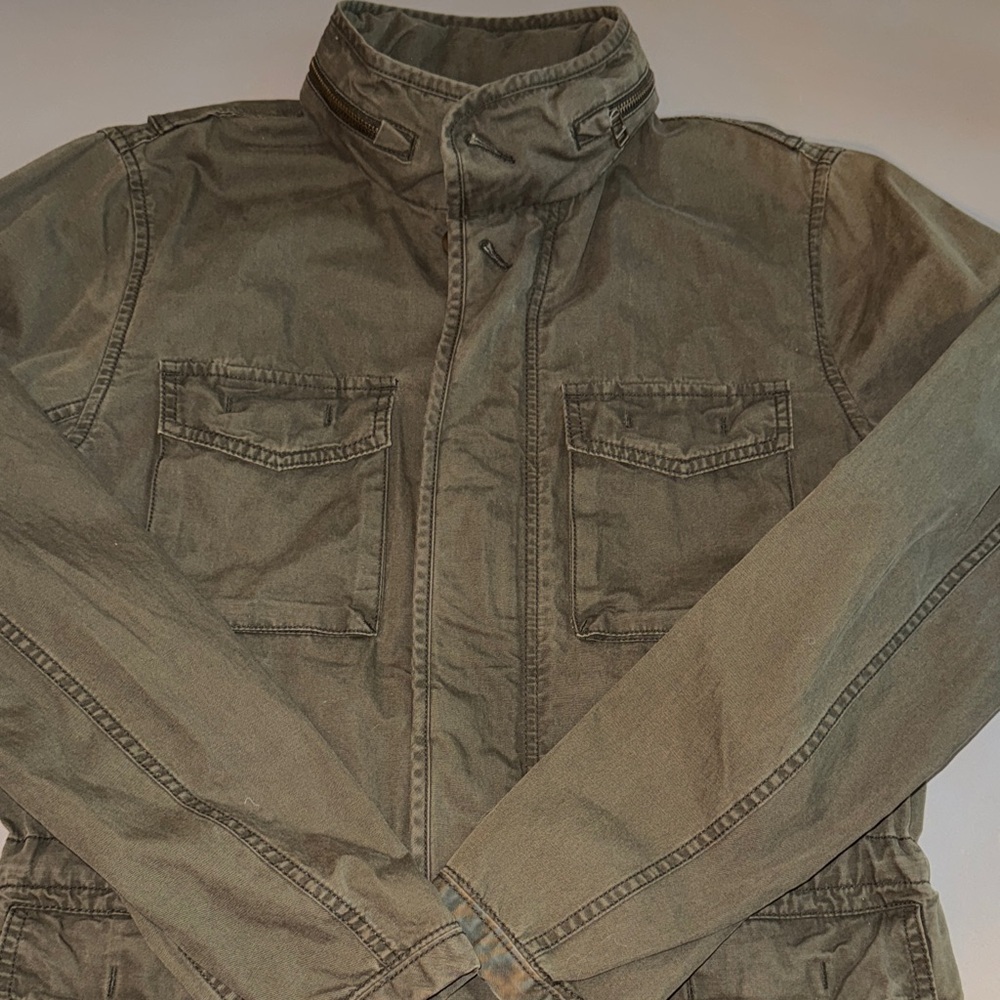 GAP Women's Army Green Barn Chore Field Jacket Coat Size XS NWT - Picture 3 of 11